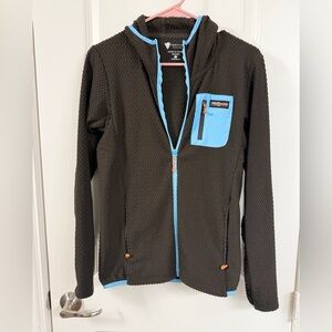 Venture’s Endurance Hot Chocolate Brown and Blue Utility Jacket for Women